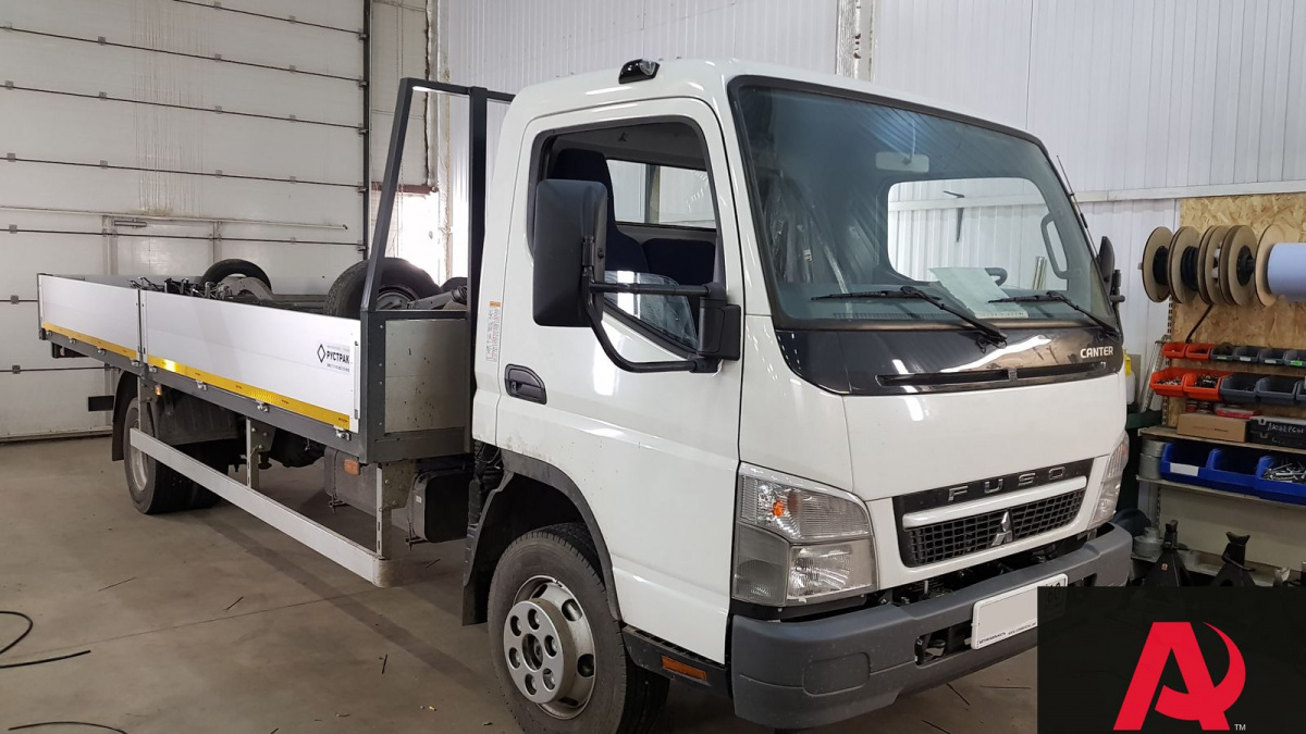 Пневмоподвеска на Mitsubishi Canter от компании Арайд - Этапы установки,  характеристики, фото