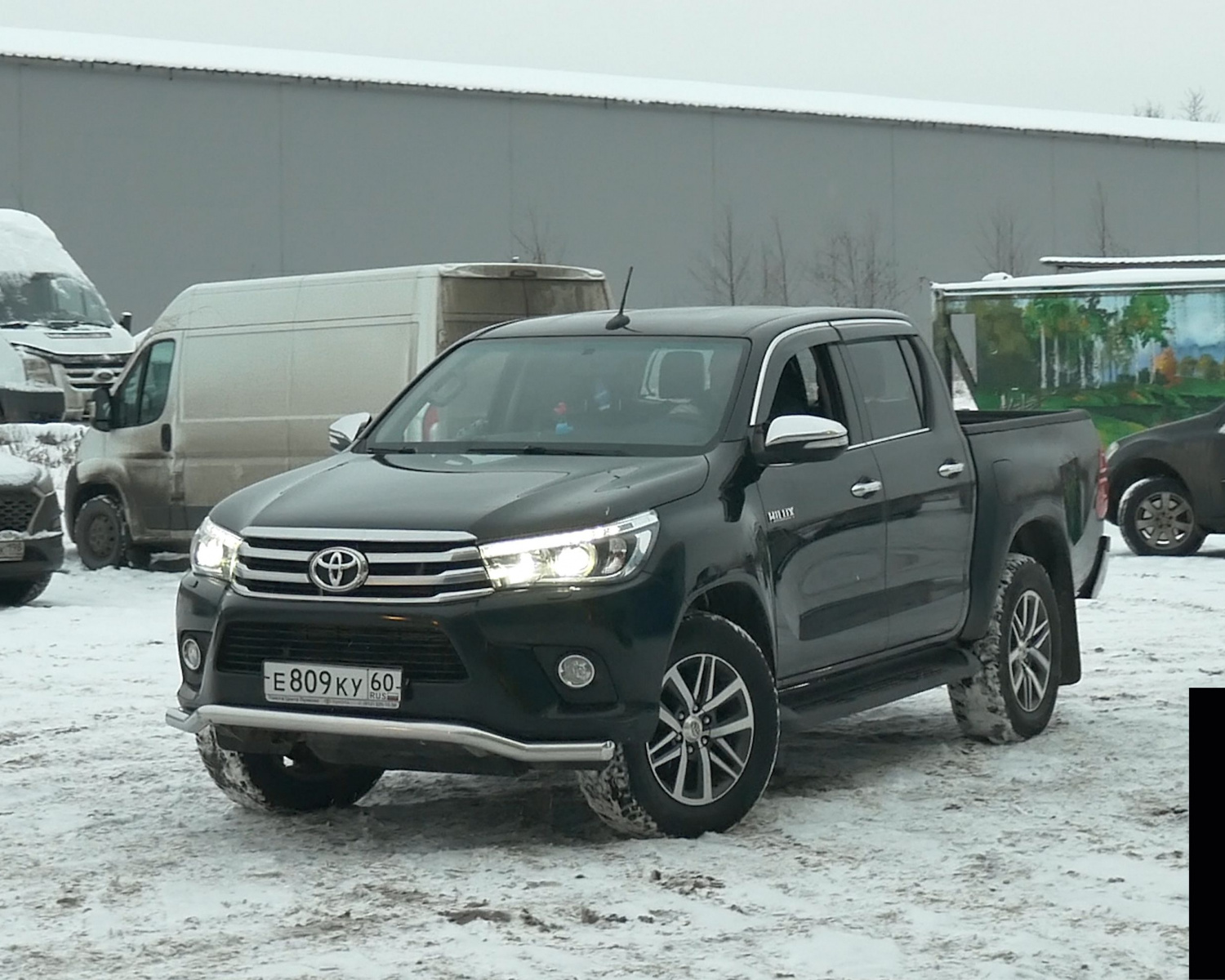 Пневомподвеска на пикап Toyota Hilux 8