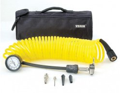 Манометр-дефлятор VIAIR (0-120 PSI, полиуретановый витой шланг, набор насадок, сумка) Манометр-дефлятор VIAIR (0-120 PSI, полиуретановый витой шланг, набор насадок, сумка)