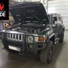 Установка задней пневмоподвески с управление из салона Hummer H3 Установка задней пневмоподвески с управление из салона Hummer H3