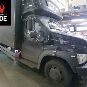 Установка комплекта задней пневмоподвески с управлением из салона ﻿ГАЗ (GAZ) Газон NEXT (Рама Луидор)