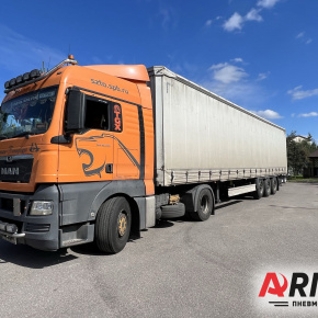 Подъёмная ось BPW на тормозных камерах 