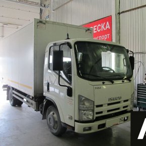 Установка пневмоподвески на переднюю и заднюю ось Isuzu Elf 3.5  Установка пневмоподвески на переднюю и заднюю ось Isuzu Elf 3.5