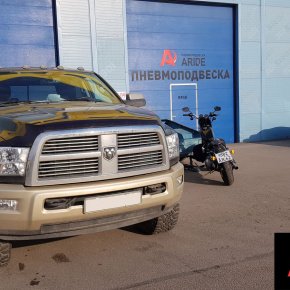 Установка задней пневмоподвески Dodge Ram 2500 Установка задней пневмоподвески Dodge Ram 2500
