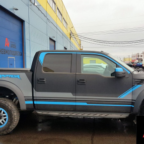 Установка пневмоподвески на заднюю ось Ford F150 Raptor