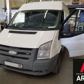 Установка пневмоподвески на заднюю ось Ford Transit передний привод