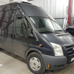 Установка пневмоподвески на заднюю ось Transit 2012 односкат задний привод