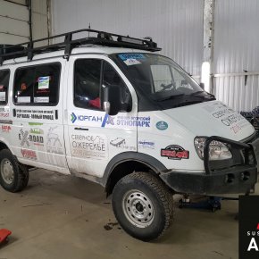 Установка пневмоподвески на переднюю ось ГАЗ Соболь 4x4