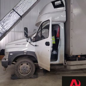 Установка пневмоподвески на заднюю ось Газон NEXT с усиленной рамой Луидор