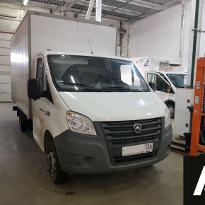 Установка базового комплекта пневмоподвески на заднюю ось Газель NEXT