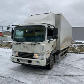 Установка передней пневмоподвески Hyundai HD120 (Двигатель D6GA)