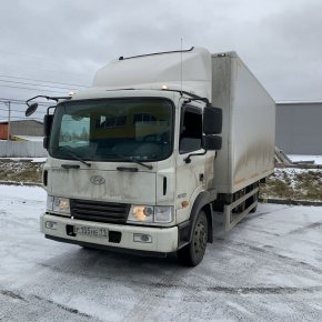 Установка передней пневмоподвески Hyundai HD120 (Двигатель D6GA)