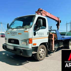 Установка вспомогательной пневмоподвески на Hyundai HD78 Установка вспомогательной пневмоподвески на Hyundai HD78