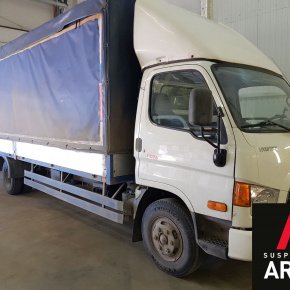 Установка пневмоподвески на переднюю ось Hyundai HD78