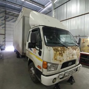 Установка пневмоподвески на Hyundai HD 78