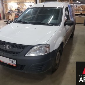 Установка пневмоподвески на заднюю ось LADA LARGUS