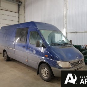 Установка пневмоподвески на заднюю ось Mercedes Sprinter Classic Установка пневмоподвески на заднюю ось Mercedes Sprinter Classic