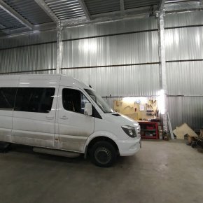 Установка пневмоподвески на заднюю ось Mercedes Sprinter 515 CDI