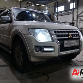 Пневматический сигнал на Mitsubishi Pajero Пневматический сигнал на Mitsubishi Pajero