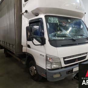 Установка пневмоподвески на переднюю и заднюю ось Mitsubishi Canter B