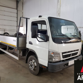 Установка пневмоподвески переднюю и заднюю ось и системы управления Mitsubishi Canter C Установка пневмоподвески переднюю и заднюю ось и системы управления Mitsubishi Canter C
