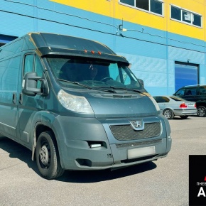 Установка пневмоподвески на Peugeot Boxer