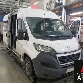 Установка пневмоподвески и системы управления на заднюю ось Peugeot boxer (24.04.2018)