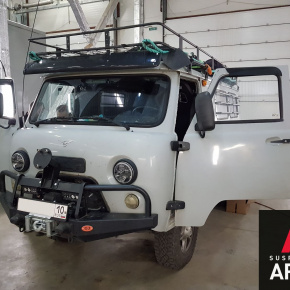 Установка пневмоподвески   УАЗ Буханка Установка пневмоподвески   УАЗ Буханка