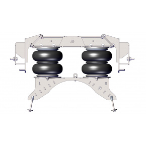 Пневмоподвеска Hyundai HD120 (1997 - 2013), мост без амортизаторов, задняя ось