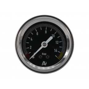 Манометр ARIDE 51 мм, 1х15 бар (220 PSI), 2