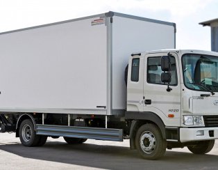 Установка пневмоподвески на переднюю Hyundai HD 120  Установка пневмоподвески на переднюю Hyundai HD 120