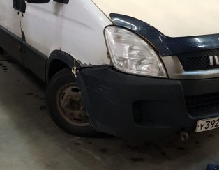 Установка передней пневмоподвески Iveco Daily 35C Установка передней пневмоподвески Iveco Daily 35C