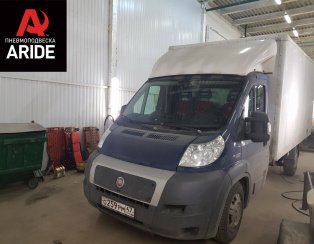 Установка задней пневмоподвески Fiat Ducato с выводом ниппеля подкачки Установка задней пневмоподвески Fiat Ducato с выводом ниппеля подкачки