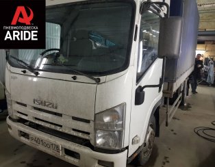Установка задней пневмоподвески Isuzu NP75 Установка задней пневмоподвески Isuzu NP75