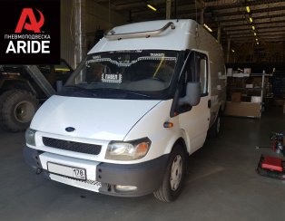 Установка задней пневмоподвески с управление из салона Ford Transit Установка задней пневмоподвески с управление из салона Ford Transit