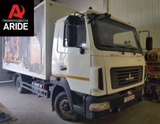 Установка передней пневмоподвески с одноконтурным управление из салона МАЗ Зубренок (43070) Установка передней пневмоподвески с одноконтурным управление из салона МАЗ Зубренок (43070)