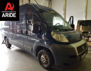 Установка задней пневмоподвески Fiat Ducato с выводом двух ниппелей подкачки Установка задней пневмоподвески Fiat Ducato с выводом двух ниппелей подкачки