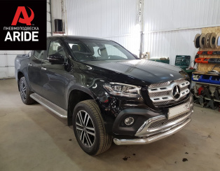 Установка задней пневмоподвески с управление из салона Mercedes X-class Установка задней пневмоподвески с управление из салона Mercedes X-class