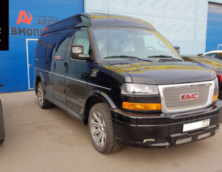 Установка передней пневмоподвески с управлением из салона GMC Savanna 2500 Установка передней пневмоподвески с управлением из салона GMC Savanna 2500