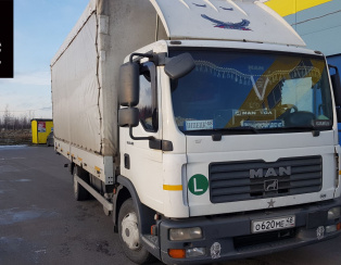 Установка задней пневмоподвески с управлением из салона MAN TGL_8_180 Установка задней пневмоподвески с управлением из салона MAN TGL_8_180