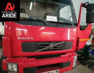 Установка передней пневмоподвески с управлением из салона Volvo FL240 Установка передней пневмоподвески с управлением из салона Volvo FL240