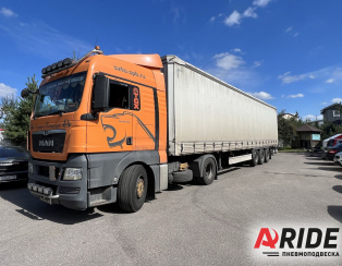 Подъёмная ось BPW на тормозных камерах 