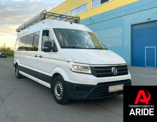 Установка пневмоподвески на Volkswagen Crafter Установка пневмоподвески на Volkswagen Crafter