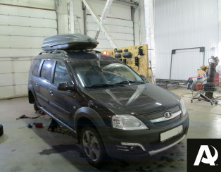 Установка пневмоподвески на заднюю ось Lada Largus Cross