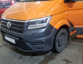 Установка пневоподвески на Volkswagen Crafter 2020 года Установка пневоподвески на Volkswagen Crafter 2020 года