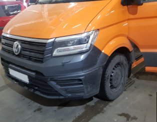 Установка пневоподвески на Volkswagen Crafter 2020 года
