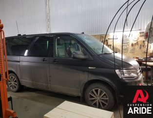 Установка пневмоподвески на заднюю ось Volkswagen Multivan T6 Установка пневмоподвески на заднюю ось Volkswagen Multivan T6