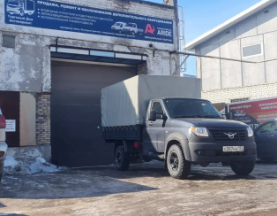 Установка пневмоподвески Уаз Профи односкат Установка пневмоподвески Уаз Профи односкат