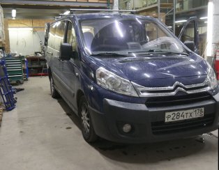 Установка пневмоподвески Citroen Jumpy
