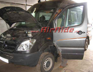 Пневмоподвеска на Mercedes Sprinter 316 4WD Пневмоподвеска на Mercedes Sprinter 316 4WD